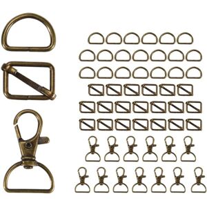 TLILY 56Pcs Keychain Hooks with d Rings Set Purse Hardware for Bag Making Lanyard Snap Swivel Clasps Slide Buckle TLILY 56Pcs Keychain Hooks with d Rings Set Purse Hardware for Bag Making Lanyard Snap Swivel Clasps Slide Buckle