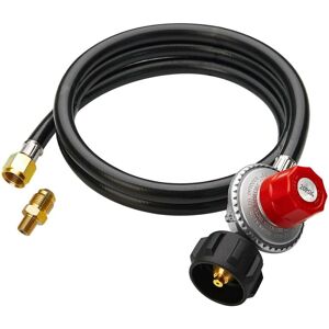 Tlily - 5FT High Pressure Propane Regulator Hose, 0-20PSI Adjustable Propane Tank Regulator, QCC1 & 3/8In Female, Fit for Turkey Tlily - 5FT High Pressure Propane Regulator Hose, 0-20PSI Adjustable Propane Tank Regulator, QCC1 & 3/8In Female, Fit for Turkey