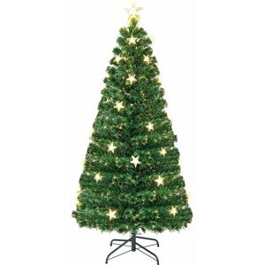 COSTWAY 5FT Pre-Lit Artificial Christmas Tree Fiber Optics Xmas Tree 8 Lighting Modes COSTWAY 5FT Pre-Lit Artificial Christmas Tree Fiber Optics Xmas Tree 8 Lighting Modes