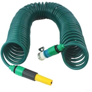 Tinor - 5m, 10m, 15m Spiral Hose, Retractable, Flexible, with Irrigation Shower and Tap Connector, for Garden Watering and Car Washing (15m) Tinor - 5m, 10m, 15m Spiral Hose, Retractable, Flexible, with Irrigation Shower and Tap Connector, for Garden Watering and Car Washing (15m)