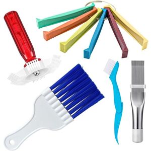 Tlily - 5Pcs Air Conditioner Fin Cleaner Set, Condenser Comb FCR6, Evaporator Radiator Air Outlet Cleaner Repair Cleaning Tools Tlily - 5Pcs Air Conditioner Fin Cleaner Set, Condenser Comb FCR6, Evaporator Radiator Air Outlet Cleaner Repair Cleaning Tools