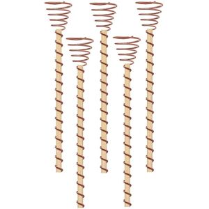 Tlily - 5PCS Electroculture Plant Stakes Long Copper Garden Coil Antennas for Growing Tlily - 5PCS Electroculture Plant Stakes Long Copper Garden Coil Antennas for Growing