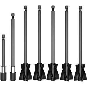 Tlily - 5Pcs Resin Mixer Paddles with 2 Extension Rods, Epoxy Attachment for Powerful Mixing, Reusable Paint Tlily - 5Pcs Resin Mixer Paddles with 2 Extension Rods, Epoxy Attachment for Powerful Mixing, Reusable Paint