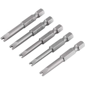GOTRAYS 5Pcs S2 Alloy Steel Screwdriver Bits 50mm Length 1/4" Hex Shank Magnetic Screwdriver Bit Set U-Shaped Bit for Electrician Mechanical Repair GOTRAYS 5Pcs S2 Alloy Steel Screwdriver Bits 50mm Length 1/4" Hex Shank Magnetic Screwdriver Bit Set U-Shaped Bit for Electrician Mechanical Repair