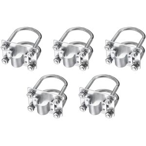 TLILY 5X Antenna Mast Clamp Mount with U-Bolts Hardware Pipe Panel Rustproof for Outdoor Helium LoRa Antenna TLILY 5X Antenna Mast Clamp Mount with U-Bolts Hardware Pipe Panel Rustproof for Outdoor Helium LoRa Antenna