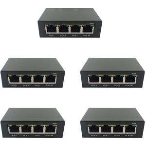 TLILY 5X Gigabit poe Extender 4 Ports 100/1000M Network Switch IEEE802.3Af/At Plug&Play for PoE nvr ip Camera ap TLILY 5X Gigabit poe Extender 4 Ports 100/1000M Network Switch IEEE802.3Af/At Plug&Play for PoE nvr ip Camera ap