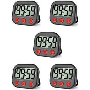 TLILY 5X Kitchen Timer, Digital Visual, Magnetic Clock, Stopwatch, Countdown, Large lcd Display for TLILY 5X Kitchen Timer, Digital Visual, Magnetic Clock, Stopwatch, Countdown, Large lcd Display for