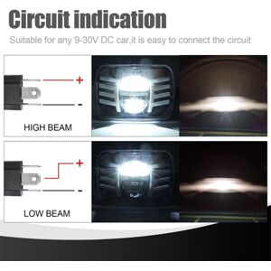 Tlily - 5x7 Inch Led Headlight 7x6 Led Sealed Beam Headlamp with High Low Beam for Jeep yj Cherokee xj Tlily - 5x7 Inch Led Headlight 7x6 Led Sealed Beam Headlamp with High Low Beam for Jeep yj Cherokee xj