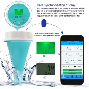 TLILY 6 In1 Water Quality Detector Smart Online Bluetooth Chlorine Meter PH Powered Tool for Swimming Pool TLILY 6 In1 Water Quality Detector Smart Online Bluetooth Chlorine Meter PH Powered Tool for Swimming Pool