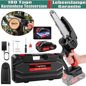 DAYPLUS 6-inch cordless chainsaw Portable electric mini chainsaw + 1500mAh battery & chains DAYPLUS 6-inch cordless chainsaw Portable electric mini chainsaw + 1500mAh battery & chains
