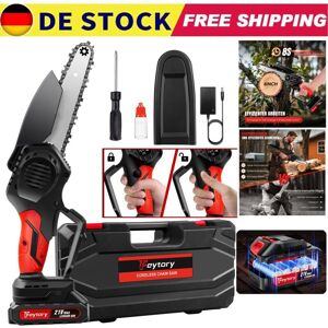 DAYPLUS 6-inch cordless mini chainsaw 21V Electric one-handed wood saw with Li battery 1500mAh DAYPLUS 6-inch cordless mini chainsaw 21V Electric one-handed wood saw with Li battery 1500mAh