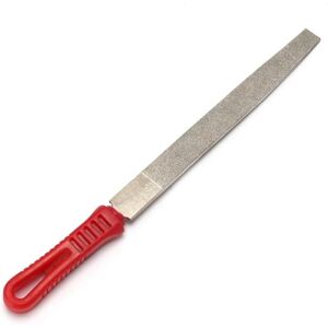 Cyslmuk - 6 inch Diamond Coated File Flat Style Grit 180 Needle Board File Filling Tool Hand Tool for Grinding on Glass, Stone, Ceramic, Marble, Cyslmuk - 6 inch Diamond Coated File Flat Style Grit 180 Needle Board File Filling Tool Hand Tool for Grinding on Glass, Stone, Ceramic, Marble,