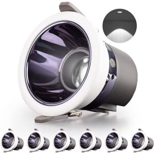 TINOR 6 Pack 7W 700LM = 70W Incandescent led Bathroom Spotlight, IP44, Cool White 6000K, ac 220-240V, 70-75mm Cutout, Round Ultra-Slim Recessed Ceiling TINOR 6 Pack 7W 700LM = 70W Incandescent led Bathroom Spotlight, IP44, Cool White 6000K, ac 220-240V, 70-75mm Cutout, Round Ultra-Slim Recessed Ceiling