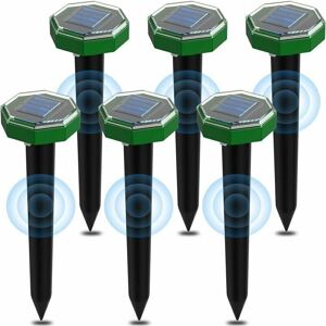 CYSLMUK 6 Pack Solar Ultrasonic Mouse Repellent, Solar Powered Ultrasonic Mouse Repeller IP65 Waterproof for Garden Lawn to Repel Moles and Ground Squirrels CYSLMUK 6 Pack Solar Ultrasonic Mouse Repellent, Solar Powered Ultrasonic Mouse Repeller IP65 Waterproof for Garden Lawn to Repel Moles and Ground Squirrels