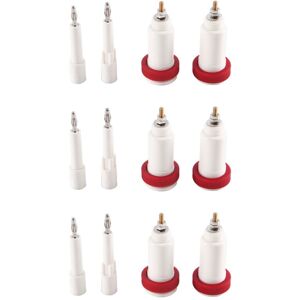 TLILY 6 Pairs 4mm Banana Jack 10Kv-30Kv High Voltage Connector Plug and Socket Power Supply Test Instrument TLILY 6 Pairs 4mm Banana Jack 10Kv-30Kv High Voltage Connector Plug and Socket Power Supply Test Instrument