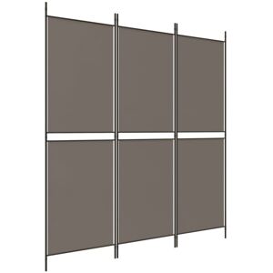 3-Panel Room Divider Anthracite 150x200 cm Fabric vidaXL 3-Panel Room Divider Anthracite 150x200 cm Fabric vidaXL