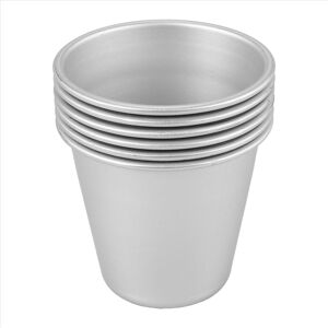 TLILY 6 PCS Aluminium Dariol Mould Baking Cup Dariole Pudding Dessert Creme Moulds Round Nonstick Egg Tart TLILY 6 PCS Aluminium Dariol Mould Baking Cup Dariole Pudding Dessert Creme Moulds Round Nonstick Egg Tart