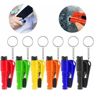 ANPVIZ 6-piece 3-in-1 car window switch keychain, multifunctional rescue tool, emergency tool with window switch and seat belt cutter, safety tool ANPVIZ 6-piece 3-in-1 car window switch keychain, multifunctional rescue tool, emergency tool with window switch and seat belt cutter, safety tool