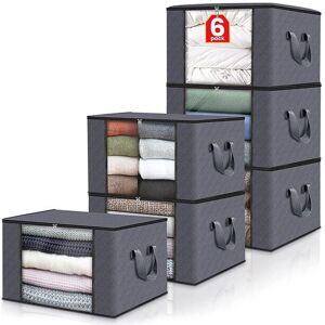 Linghhang - 6-piece storage bag dark gray Dust and moisture-proof bag Linghhang - 6-piece storage bag dark gray Dust and moisture-proof bag