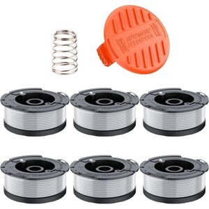 TONCHEAN 6 Pieces A6481 A6485 Line Spool Compatible with Black and Decker String Trimmer ST5530-GB GLC3630L20-GB STC1820PC-GB BESTA530-GB BESTA525-GB (6 TONCHEAN 6 Pieces A6481 A6485 Line Spool Compatible with Black and Decker String Trimmer ST5530-GB GLC3630L20-GB STC1820PC-GB BESTA530-GB BESTA525-GB (6
