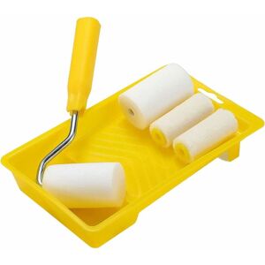 Modou - 6 Pieces Mini Foam Paint Roller Paint Decoration Kit 2 Inch Small Paint Roller Tray Set with High-Density Foam Roller Covers for Wall Paint Modou - 6 Pieces Mini Foam Paint Roller Paint Decoration Kit 2 Inch Small Paint Roller Tray Set with High-Density Foam Roller Covers for Wall Paint