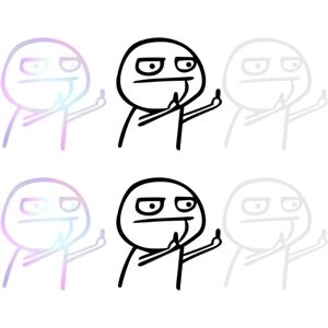 Csparkv - 6 Pieces Middle Finger Car Stickers Middle Finger Vinyl Decals Reflective Car Sticker for Car Window, Motorcycle, Laptop Csparkv - 6 Pieces Middle Finger Car Stickers Middle Finger Vinyl Decals Reflective Car Sticker for Car Window, Motorcycle, Laptop