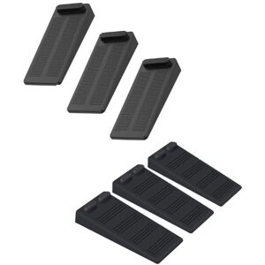 Linghhang - 6 pieces soft rubber door wedge, adjustable height non-slip block, non-toxic, no odor door stop, protects floors and walls, for carpets, Linghhang - 6 pieces soft rubber door wedge, adjustable height non-slip block, non-toxic, no odor door stop, protects floors and walls, for carpets,