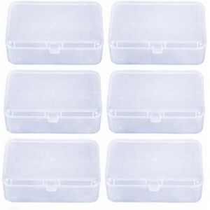 6 Pieces Transparent Mini Storage Box, Plastic Jewelry Storage Containers Organizer, for Collecting Small Items, Beads, Jewelry, Business Cards, 6 Pieces Transparent Mini Storage Box, Plastic Jewelry Storage Containers Organizer, for Collecting Small Items, Beads, Jewelry, Business Cards,