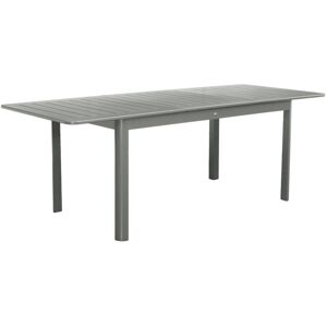 SWEEEK Extendable aluminium khaki garden table Seattle, 6-seater, 155 / 218,5 x 89 x 75 cm SWEEEK Extendable aluminium khaki garden table Seattle, 6-seater, 155 / 218,5 x 89 x 75 cm