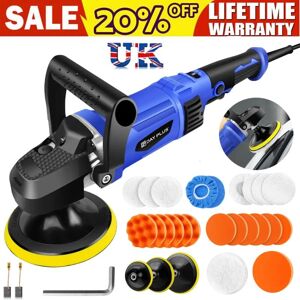 Dayplus - 6-Speeds Workshop 5000W Orbital Buffers & Polishers for Car Detailing 180mm disc Dayplus - 6-Speeds Workshop 5000W Orbital Buffers & Polishers for Car Detailing 180mm disc