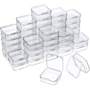 Tlily - 60 Pcs Bead Containers Small Clear Containers with Lids Bead Box Clear Organizers and Storage for Jewelry Crafts Items Tlily - 60 Pcs Bead Containers Small Clear Containers with Lids Bead Box Clear Organizers and Storage for Jewelry Crafts Items
