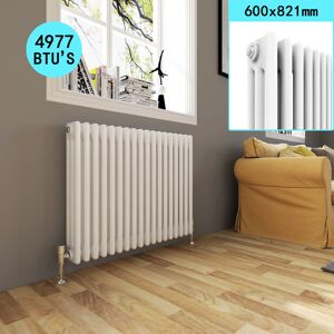 Elegant - 600 x 821 mm Traditional Horizontal Designer Radiators Central Heating with White Triple Column Elegant - 600 x 821 mm Traditional Horizontal Designer Radiators Central Heating with White Triple Column