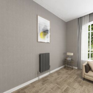 Sky Bathroom - 600x408mm Anthracite Double Flat Panel Radiator Horizontal Central Heating Rad Sky Bathroom - 600x408mm Anthracite Double Flat Panel Radiator Horizontal Central Heating Rad