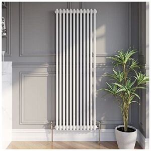 Duratherm - Traditional White Collosseum Vertical Column Radiators 1600 x 560mm Double Duratherm - Traditional White Collosseum Vertical Column Radiators 1600 x 560mm Double