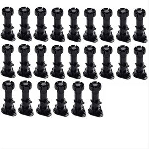 CSPARKV 60mm-80mm)24 Pieces Plastic Cabinet Legs,Furniture Leg,Adjustable Furniture Leg,Black Plastic Furniture Legs with Clip Base Fixing for Kitchen CSPARKV 60mm-80mm)24 Pieces Plastic Cabinet Legs,Furniture Leg,Adjustable Furniture Leg,Black Plastic Furniture Legs with Clip Base Fixing for Kitchen
