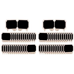 TLILY 60Pcs Mini Chalkboard Sign Food Labels for Party Buffet, Wooden Small Chalk Board Signs (Rectangle Notch ) TLILY 60Pcs Mini Chalkboard Sign Food Labels for Party Buffet, Wooden Small Chalk Board Signs (Rectangle Notch )