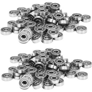 TLILY 60Pcs/Set 608 2RS Ball Bearing ABEC-5 8X22X7 mm Deep Groove Carbon Steel Sealed Ball Bearings X2 I380980 TLILY 60Pcs/Set 608 2RS Ball Bearing ABEC-5 8X22X7 mm Deep Groove Carbon Steel Sealed Ball Bearings X2 I380980