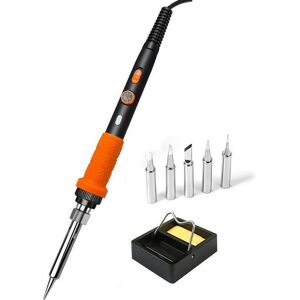 SJQKA 60W Soldering Iron (Fast and Stable Heating), Precision Electric Soldering Iron, Tin Soldering Iron with Adjustable Temperature from 200 to 450°C, SJQKA 60W Soldering Iron (Fast and Stable Heating), Precision Electric Soldering Iron, Tin Soldering Iron with Adjustable Temperature from 200 to 450°C,