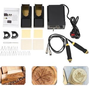 CNCEST 60W Wood Burning Machine Kit, 2 Pens and 21 Tips, Wood Burning Machine with LED Display Wood Burning Tool Set for Wood, Gourds, Leather, Bamboo CNCEST 60W Wood Burning Machine Kit, 2 Pens and 21 Tips, Wood Burning Machine with LED Display Wood Burning Tool Set for Wood, Gourds, Leather, Bamboo