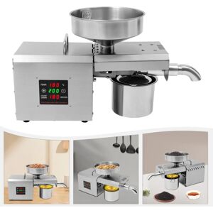 CNCEST 610W Automatic Stainless Steel Oil Press, 220V Automatic Oil Mill, Oil Press for Commercial and Home Use, EU Plug (Only olive kernels can be pressed.) CNCEST 610W Automatic Stainless Steel Oil Press, 220V Automatic Oil Mill, Oil Press for Commercial and Home Use, EU Plug (Only olive kernels can be pressed.)