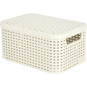 Curver Storage Box - Rattan Style, 29.1x19.8x14.2 cm, Creme Curver Storage Box - Rattan Style, 29.1x19.8x14.2 cm, Creme