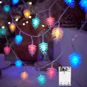 BEIJIYI 6m 40 LED Pinecone Christmas Tree String Lights, Mini Indoor Waterproof IP44 Fairy Lights for Patio, Garden, Fence, Stairs (Colorful) BEIJIYI 6m 40 LED Pinecone Christmas Tree String Lights, Mini Indoor Waterproof IP44 Fairy Lights for Patio, Garden, Fence, Stairs (Colorful)