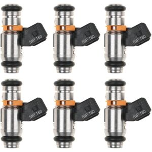 Tlily - 6PCS Car Fuel Injector Nozzle 71792994 for 500 Punto 2008-2016 77363790 71724545 Tlily - 6PCS Car Fuel Injector Nozzle 71792994 for 500 Punto 2008-2016 77363790 71724545