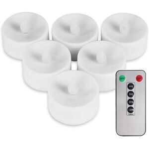 TLILY 6Pcs Flameless Candles Battery Operated LED Tea Lights Fake Led with 6-Key Remote Control TLILY 6Pcs Flameless Candles Battery Operated LED Tea Lights Fake Led with 6-Key Remote Control