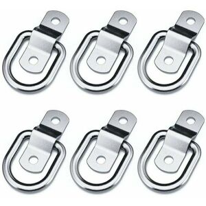 CYSLMUK 6pcs Heavy Duty Tie Down Rings for Mounting, Fastening, Straps, Cleats, Hooks, Trailer Anchors, 4mm Length CYSLMUK 6pcs Heavy Duty Tie Down Rings for Mounting, Fastening, Straps, Cleats, Hooks, Trailer Anchors, 4mm Length