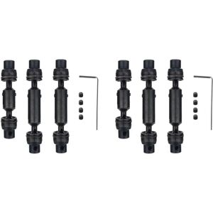 Tlily - 6Pcs Metal Drive Shaft cvd for B16 B36 Q60 Q63 Q64 MN77 FY004 6WD 1/16 Upgrade rc Car, 2 Tlily - 6Pcs Metal Drive Shaft cvd for B16 B36 Q60 Q63 Q64 MN77 FY004 6WD 1/16 Upgrade rc Car, 2