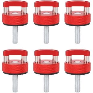GROOFOO 6PCS Quick Release Thumb Screw Stainless Steel Billet Aluminum Hard Top Fastener with D Ring Replacement for JK JL JT Red GROOFOO 6PCS Quick Release Thumb Screw Stainless Steel Billet Aluminum Hard Top Fastener with D Ring Replacement for JK JL JT Red