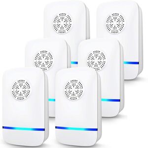 Cyslmuk - 6pcs Ultrasonic Pest Repeller, Ultrasonic Mouse Repellent, Indoor Ultrasonic Mosquito Repellent, Anti Cyslmuk - 6pcs Ultrasonic Pest Repeller, Ultrasonic Mouse Repellent, Indoor Ultrasonic Mosquito Repellent, Anti