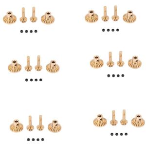 Tlily - 6Set Drive Shaft Gear Upgrade Accessories Brass Axle & Rear Gears for B24 B36 C14 C24 mn D90 D99 MN99S Parts Tlily - 6Set Drive Shaft Gear Upgrade Accessories Brass Axle & Rear Gears for B24 B36 C14 C24 mn D90 D99 MN99S Parts
