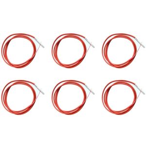 TLILY 6X 2 Wire PT1000 Temperature Sensor Thermistor Silicone Gel Coated 1.5Meters Probe 45mm x 5mm -50-180 Centigrade RTDs TLILY 6X 2 Wire PT1000 Temperature Sensor Thermistor Silicone Gel Coated 1.5Meters Probe 45mm x 5mm -50-180 Centigrade RTDs